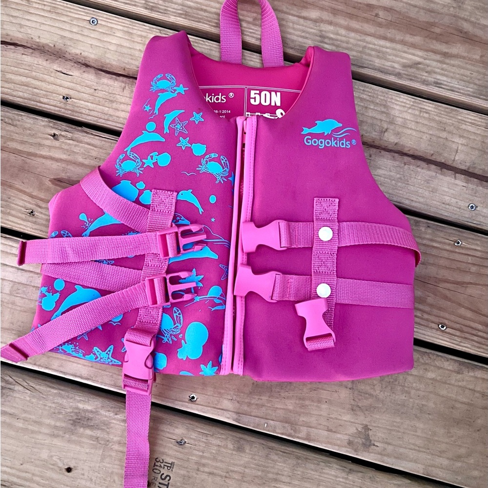 Pink Kids Swim Vest
